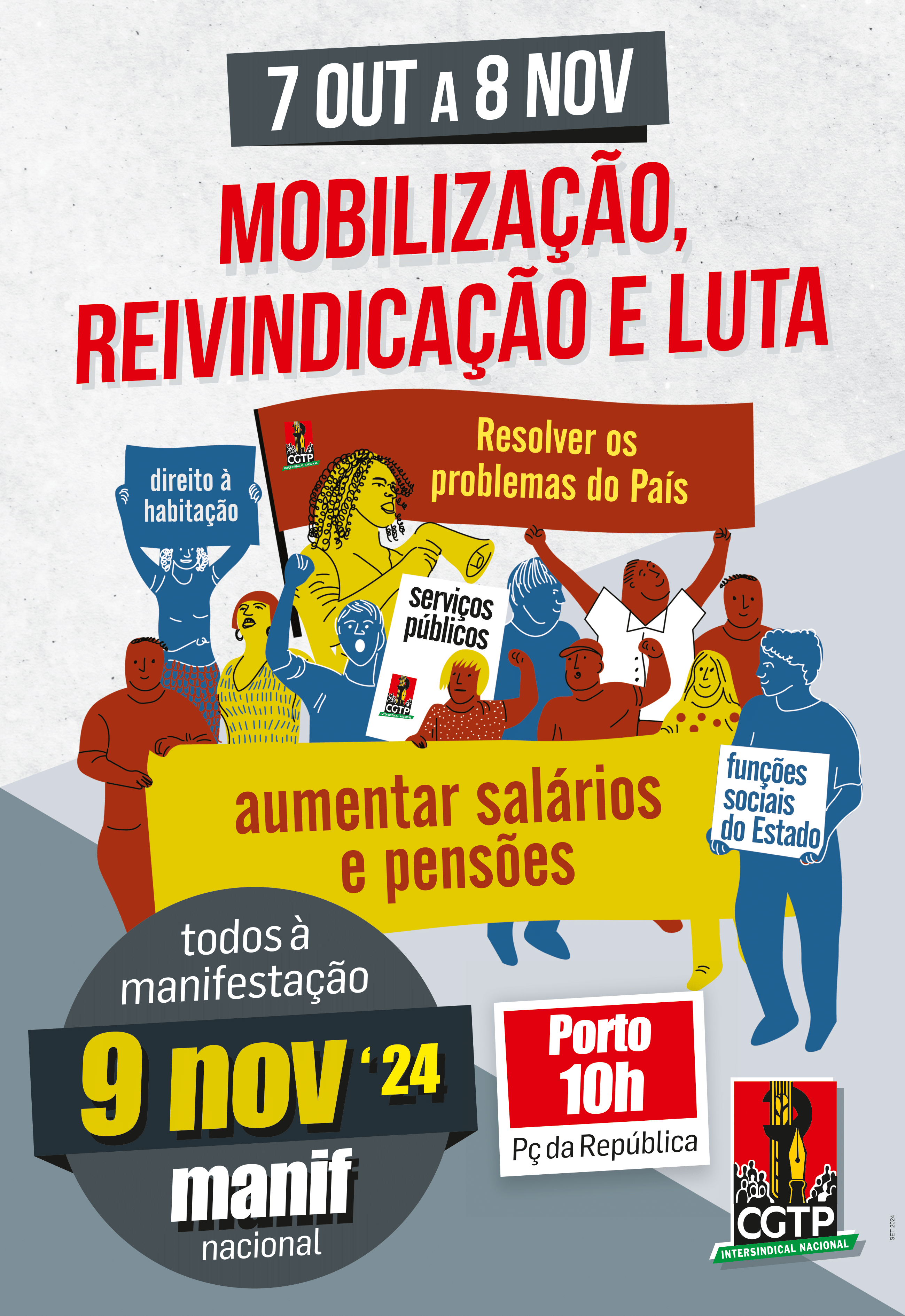 Todos à manifestação de 9 de novembro